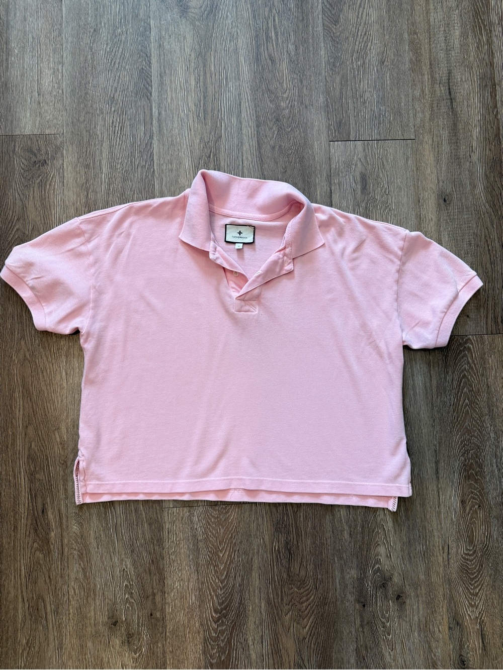 Tuckernuck Pink Pique Holmes Boyfriend Polo